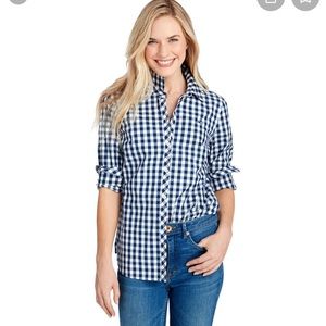 NWT Vineyard Vines Blue Gingham Button Down Shirt
